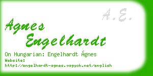 agnes engelhardt business card