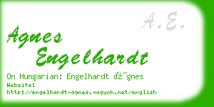 agnes engelhardt business card